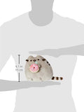 GUND Pusheen with Donut and Bonus Donut Clip Plush Stuffed Animal Cat, Gray, 6"