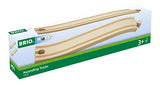 BRIO World - 33332 Ascending Tracks | 2 Piece Wooden Train Tracks for Kids Ages 3 and Up