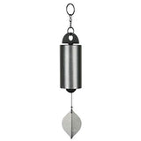 Woodstock Chimes HWMAS The Original Guaranteed Musically Tuned Chime Medium Heroic Windbell, Silver