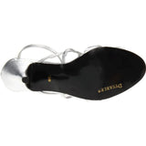 Dyeables Women's Heidi Manmade Slingback Sandal,Silver Metallic,7.5 B US