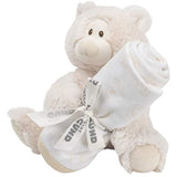 GUND Baby Philbin Teddy Bear Plush with Blanket Gift Set Gender Neutral, Gray, 8"
