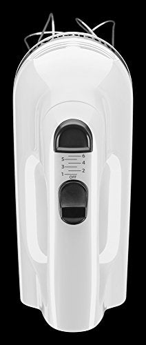 KitchenAid KHM512WH 5-Speed Ultra Power Hand Mixer, White