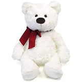 GUND Valentine's Day Hart Teddy Bear with Red Bow Stuffed Animal Plush, White, 18"