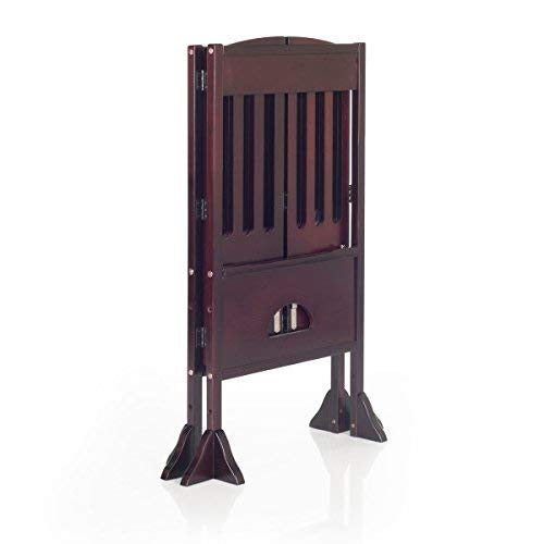Guidecraft Contemporary Kitchen Helper Stool - Espresso: Adjustable Height, Folding Safety Step Stool Tower for Children, Little Kids Kitchen Furniture