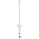 Woodstock Chimes BAFE Rainbow Makers Crystal Suncatcher, Birthstone Angel - February