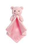 Aurora World Lil Girl Luvster Bear Blanket Plush, 16.5", Pink