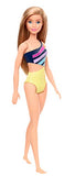 Barbie Doll, Blonde, Wearing Swimsuit, for Kids 3 to 7 Years Old