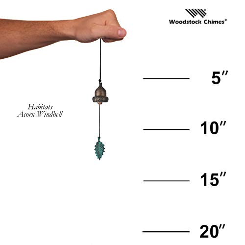 Woodstock Chimes CAW The Original Guaranteed Musically Tuned Chime Habitats Windbell, Verdigris
