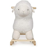GUND Baby Lamb Rocker with Wooden Base Plush Stuffed Animal Nursery, Cream, 21.5"
