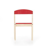 Guidecraft Toddlers Art Table & Chair Set Red - W/Storage Compartment Kids Furniture, Classroom School Supply