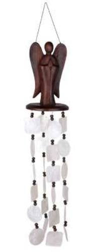 Asli Arts Collection Angel Capiz Chime, 30" L