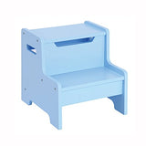 Guidecraft Expressions Step Stool - Child's Step Up, Kid's Furniture, Light Blue
