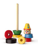 BRIO Infant & Toddler 30120 - Stacking Clown - 9 Piece Wood Stacking Toy for Kids Ages 1 and Up