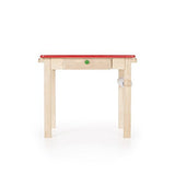 Guidecraft Toddlers Art Table & Chair Set Red - W/Storage Compartment Kids Furniture, Classroom School Supply