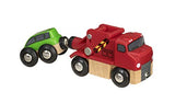 BRIO World 33528 - Trusty Tow Truck - Wooden Toy Train Accessory for Kids Ages 3 and Up