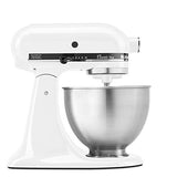 KitchenAid KSM75WH Classic Plus Series 4.5-Quart Tilt-Head Stand Mixer, White