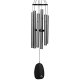 Woodstock Chimes BPMAS The Original Guaranteed Musically Tuned 32-Inch Bells of Paradise Wind Chime, Antique Silver