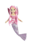 Aurora World Sea Sparkles Fairy Mermaid Coralina Plush,Pink