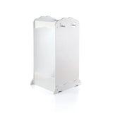 Guidecraft Dress Up Cubby Center  White: Toddler's Clothing and Shoes Armoire, Dresser with Mirror & Side Hooks - Kids' Room Furnitureand Costume Storage
