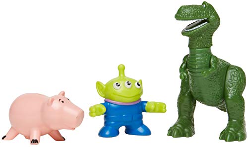 Fisher-Price Imaginext Toy Story Rex, Ham & Alien,Multi Color