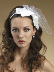 5-Layer Satin Bow Headband 3352H-W - Discontinued