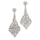Iridescent Crystal Wholesale Bridal or Prom Earrings 3441E
