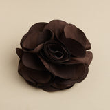 Brown Silk Flower Hair Clip or Pin 3458H
