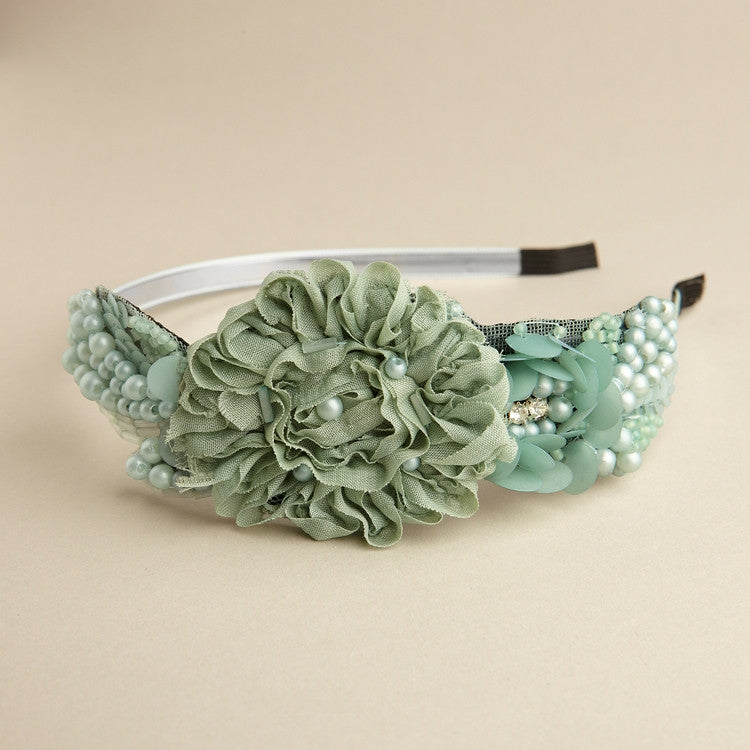 THIS PRICE IS NOT A TYPO! Side Design Couture Headband in Mint 3459HB-MT