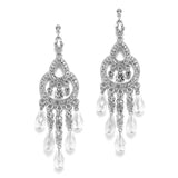 Art Deco Vintage Chandelier Wedding Earrings 3475E