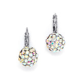 Iridescent AB Crystal Balls Drop Earrings 3490E-AB