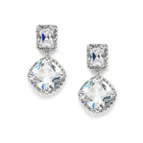 Stunning Faux Diamonds CZ Wedding Earrings 3607E
