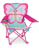 Melissa & Doug Sunny Patch Cutie Pie Butterfly Folding Lawn and Camping Chair