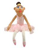 Melissa & Doug Ballerina Puppet - Full-Body With Detachable Wooden Rod for Animated Gestures