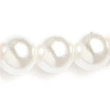 Dainty 6mm Pearl Stud Wedding Earrings - Ivory - White - Pierced