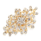 Budding Crystal Blossoms Wedding Pin 3718P
