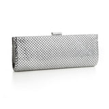Chic Black Mesh Clutch Evening Purse 3740EB