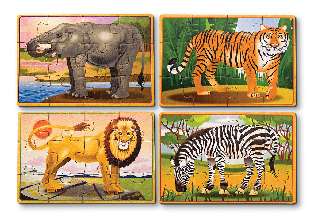 Melissa & Doug Wild Animals Puzzle in a Box