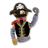 Melissa & Doug Pirate Puppet With Detachable Wooden Rod