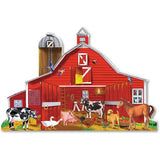 Melissa And Doug Farm Friends Jumbo Floor Puzzle 32pc