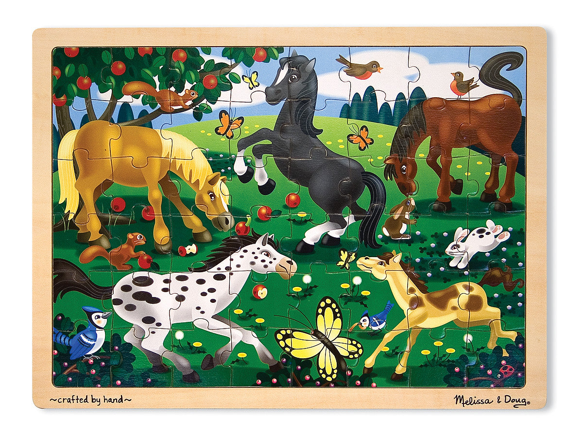 Melissa and Doug Kids Toy, Frolicking Horses 48-Piece Jigsaw Puzzle