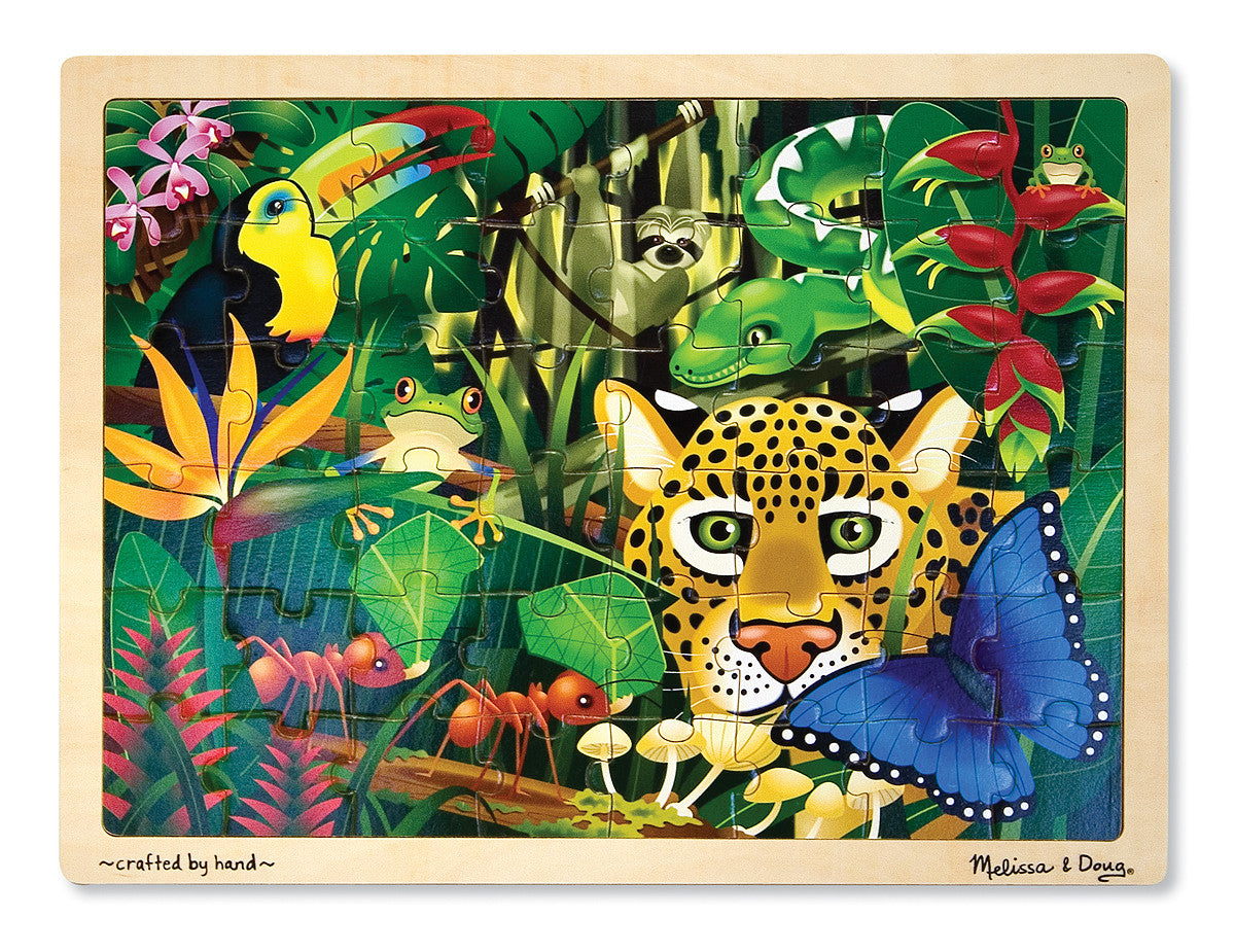 Melissa & Doug 48pc Wooden Jigsaw Puzzle - Rainforest