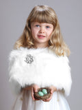 Children's Faux Fur Wrap  for Winter Weddings 3825W