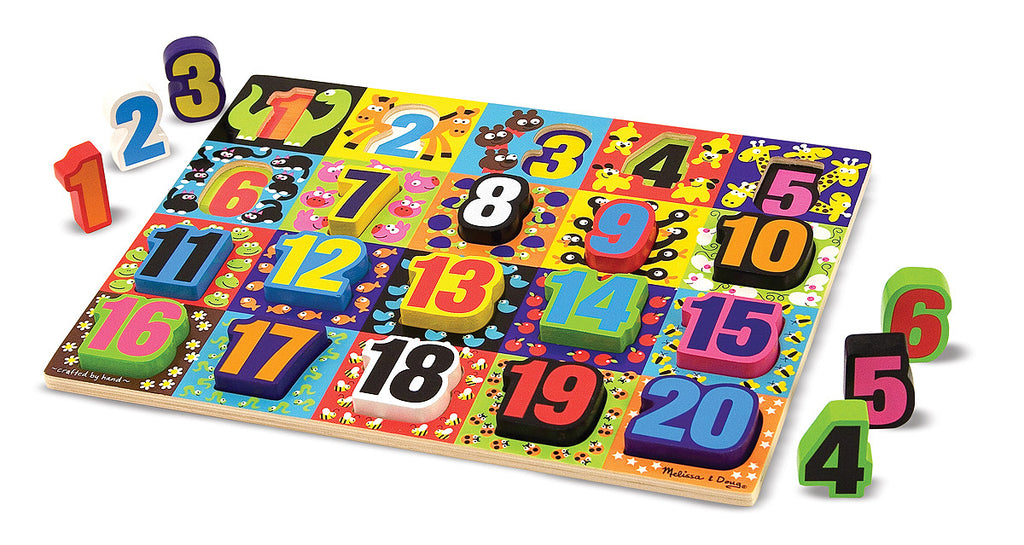 Melissa & Doug Jumbo Numbers Chunky Puzzle 3832