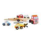 Melissa & Doug Emergency Vehicles Carrier Play Set