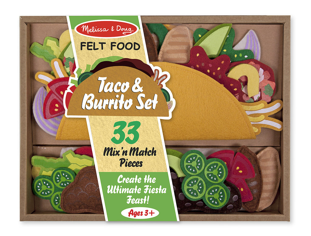 Melissa & Doug Felt Food Taco & Burrito Set 3975