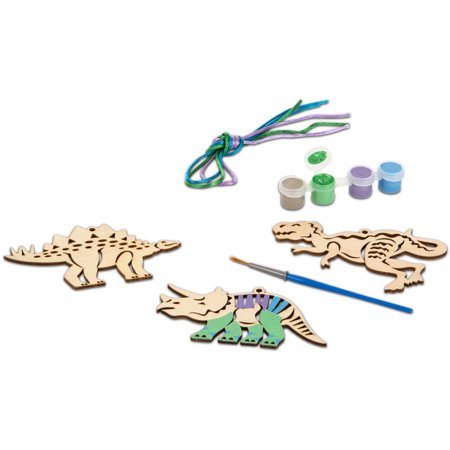 Melissa & Doug Decorate-Your-Own Wooden Scroll Designs Dinosaurs Craft Kit