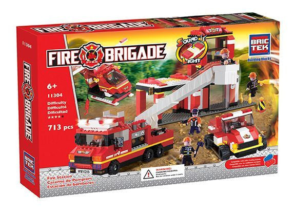 Brictek Fire Station With Sound 11304