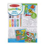 Melissa & Doug Canvas Painting Set: Animals - 3 Canvases, 8 Tubes of Paint
