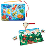 Melissa & Doug Magnetic Wooden Puzzle Game Set: Fishing and Bug Catching