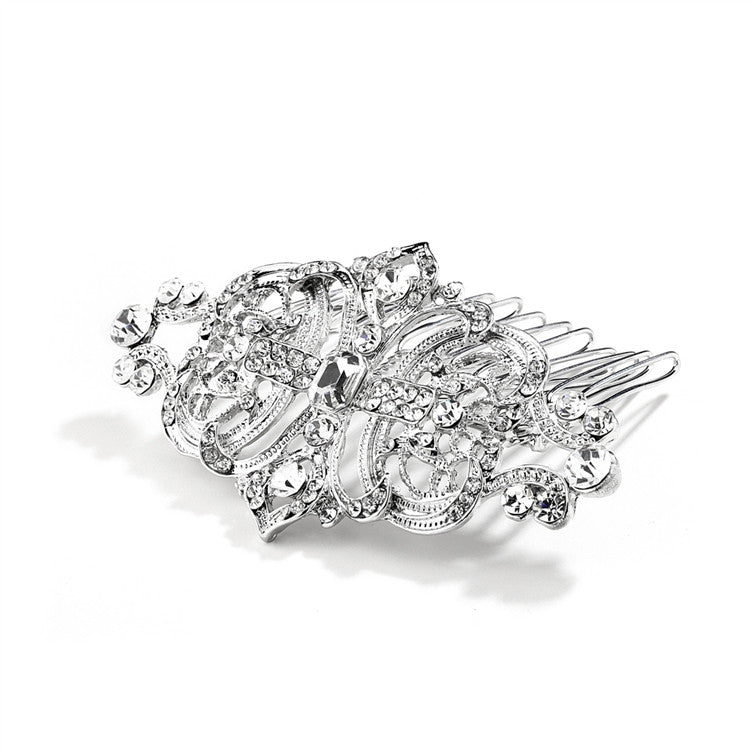 Art Deco Bridal or Prom Vintage Hair Comb